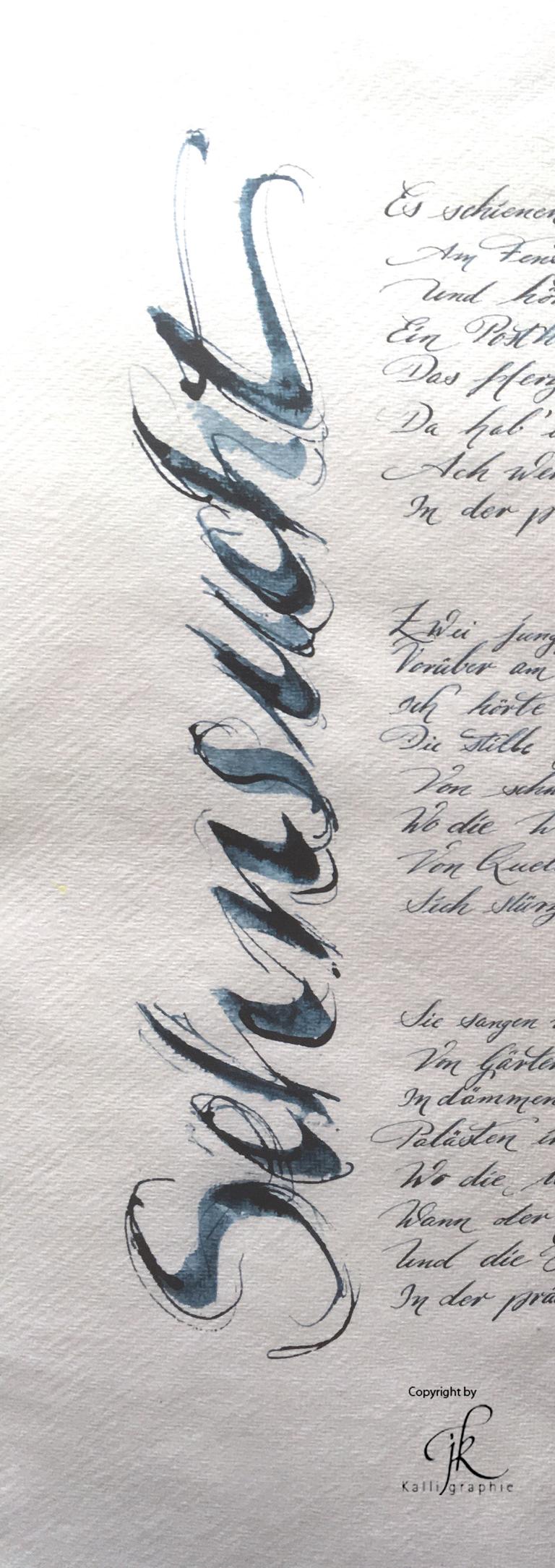 Kalligraphie und Handletteringkurse mit der Hanauer Kalligraphin J.Kühn